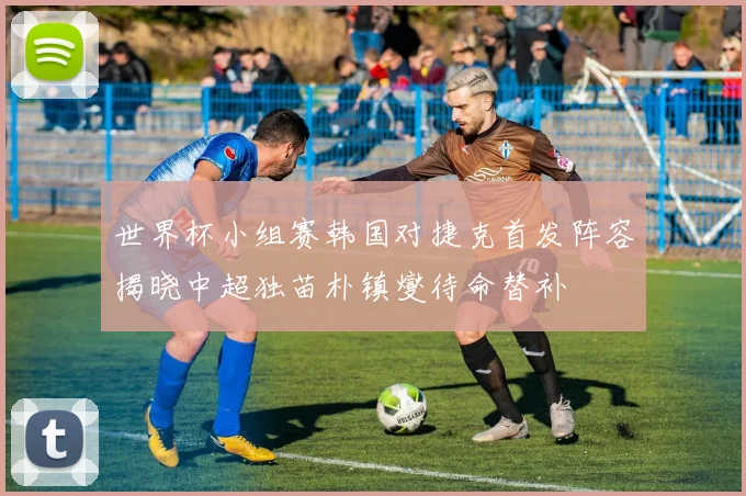 世界杯小组赛韩国对捷克首发阵容揭晓中超独苗朴镇燮待命替补